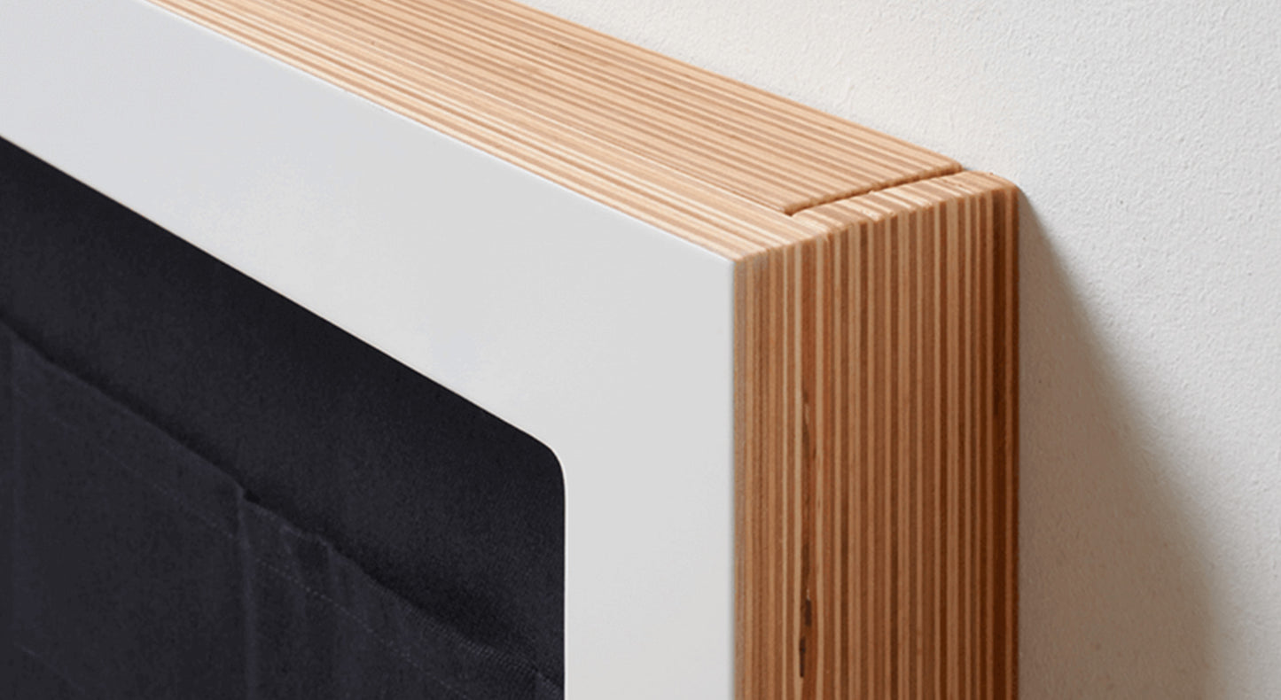 Bureau FLÄPPS avec rangement Bouleau Blanc