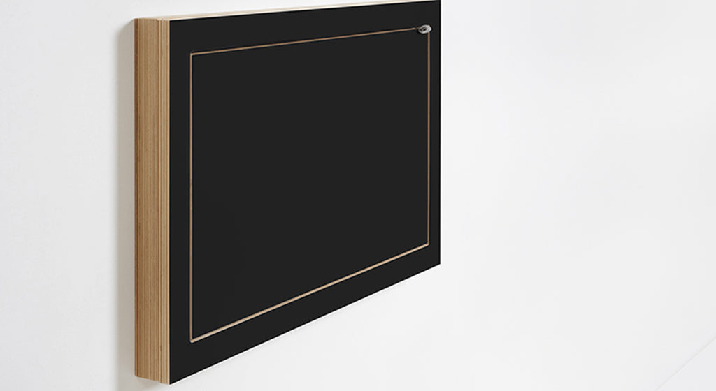 Bureau FLÄPPS avec rangement Bouleau Noir