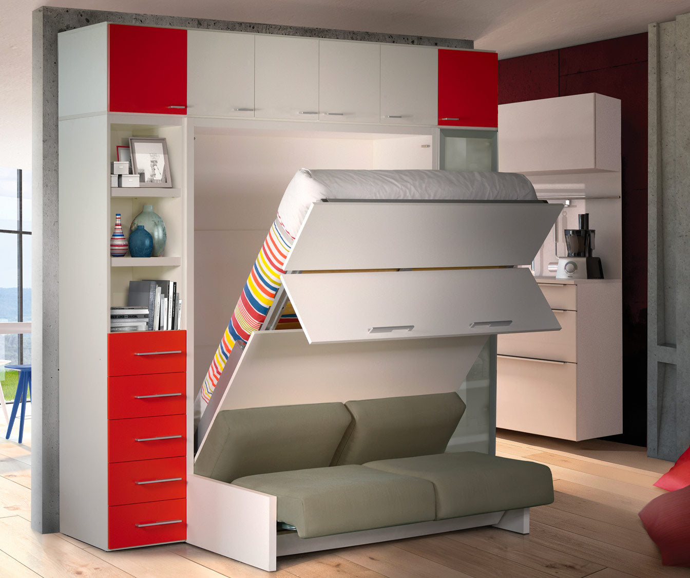 KETIAM SOFA Mélaminé Blanc