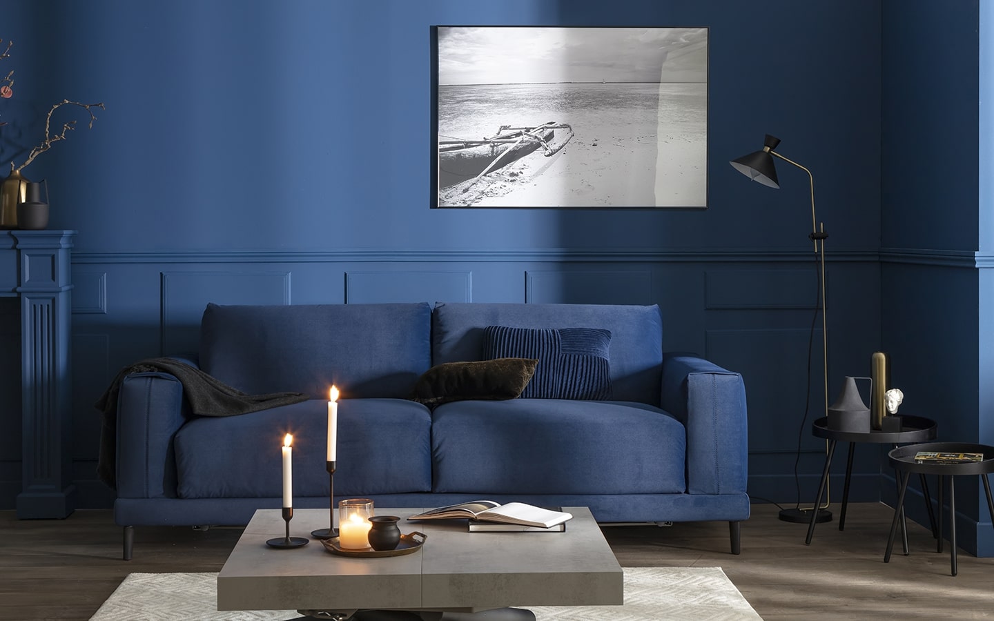 BAKER corner sofa and ottoman set