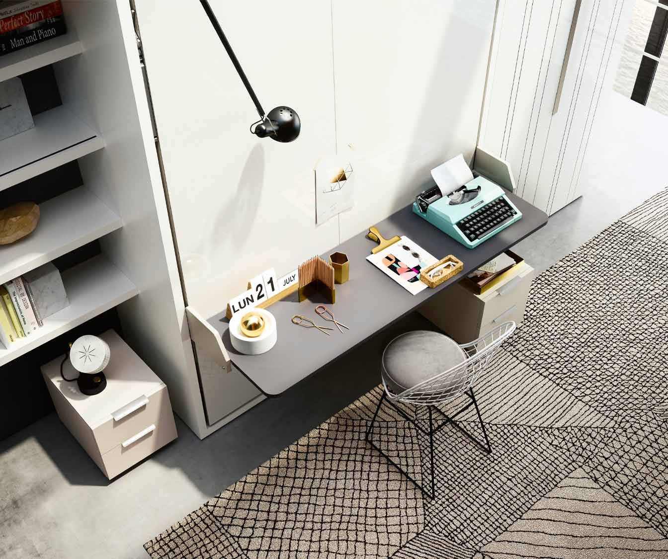 PENELOPE DESK +50 coloris & matériaux