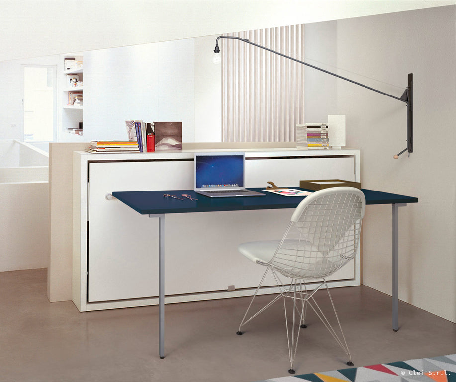 POPPI DESK Mélaminé Blanc-1