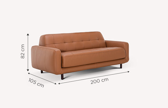 Canapé lit haut de gamme ouverture italienne COGNAC Dimensions L