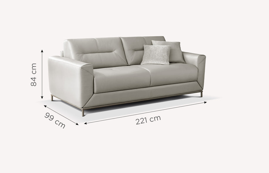 GUSTAVE Cuir Papua Gris-1