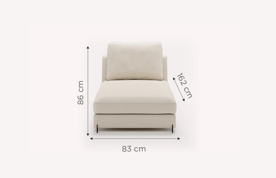 Module NELLY Chaise Longue +500 tissus & cuirs-1