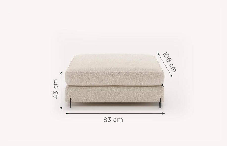 Module NELLY Pouf Coffre +500 tissus & cuirs-1