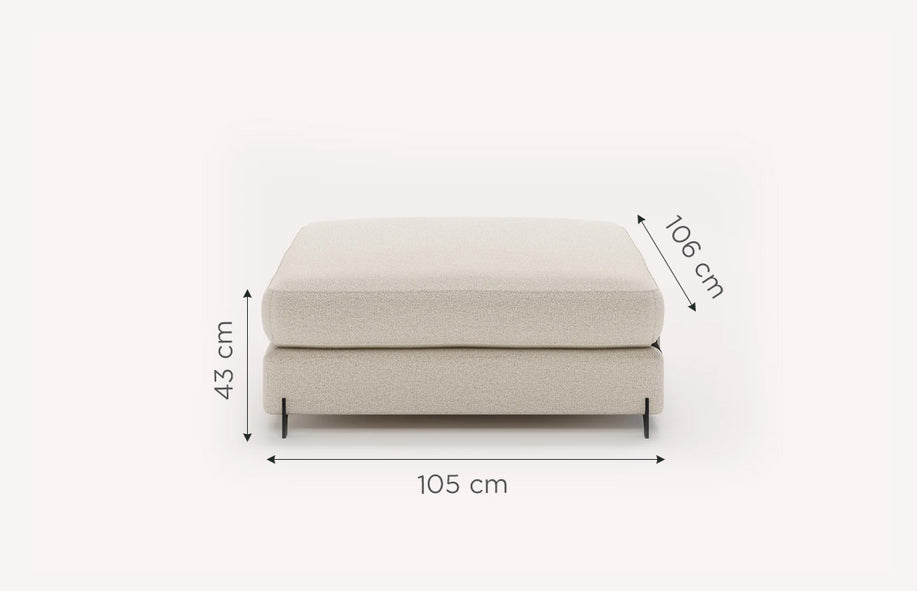 NELLY Corner pouf module +500 fabrics &amp; leathers-1