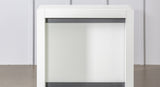 COMPACT Mélaminé Bianco spatolato Mécanisme aluminium