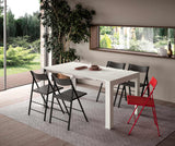 SLIMMY Mélaminé Bianco spatolato Mécanisme aluminium