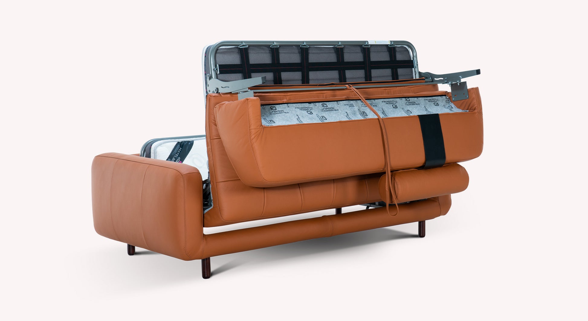 Canapé lit haut de gamme ouverture italienne COGNAC Dimensions L
