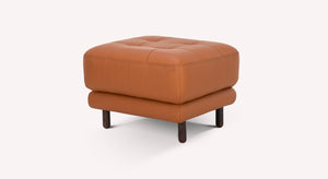 Pouf CLARK Cuir Sidney Cognac