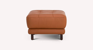 Pouf CLARK Cuir Sidney Cognac