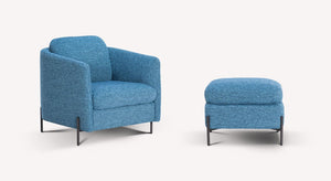 Lot fauteuil et pouf LAPP
