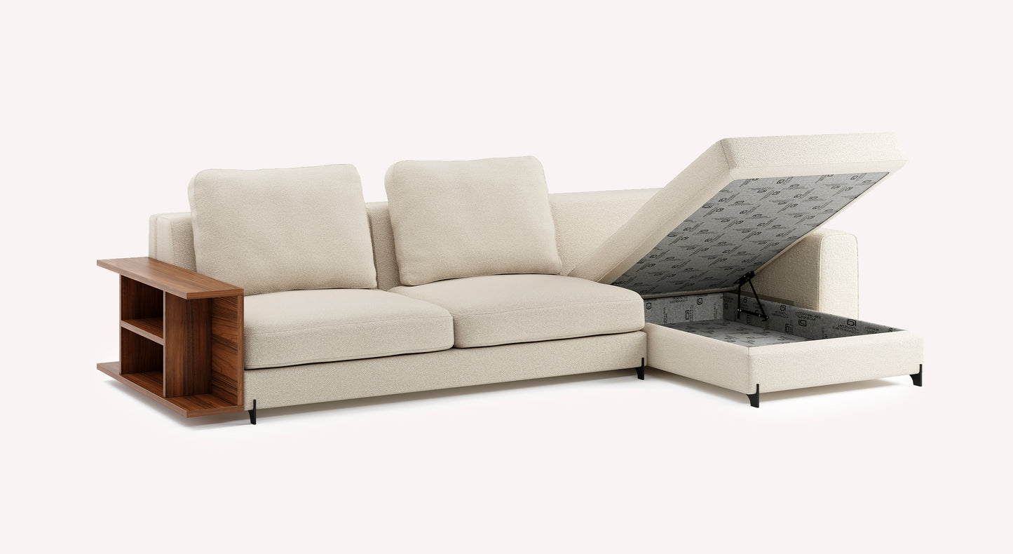 NELLY Corner Bookcase Innuendo Ivory