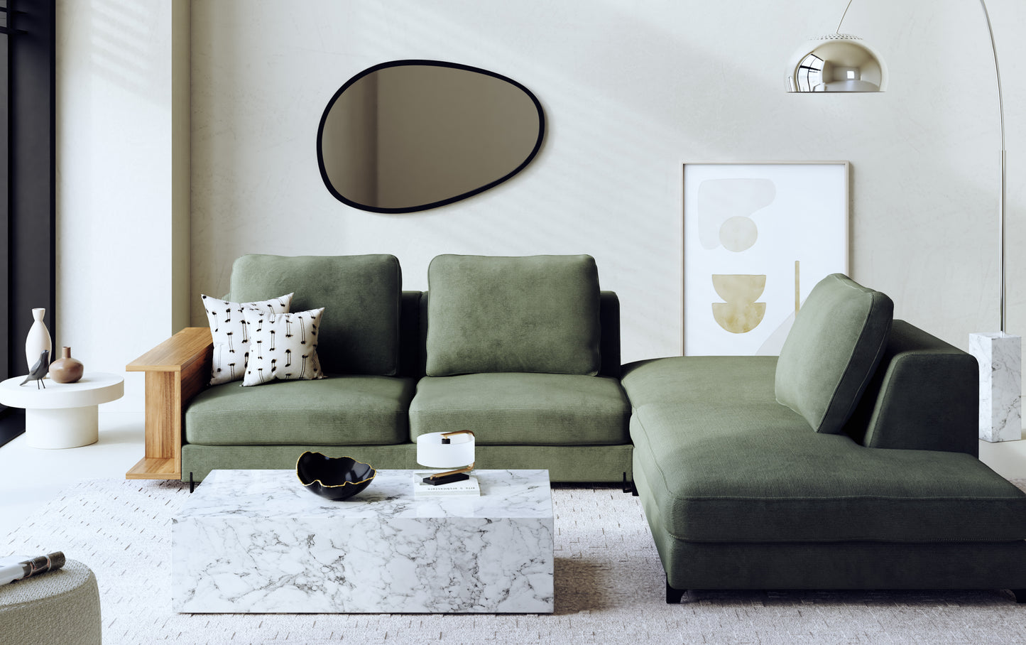 NELLY Daybed module +500 fabrics & leathers