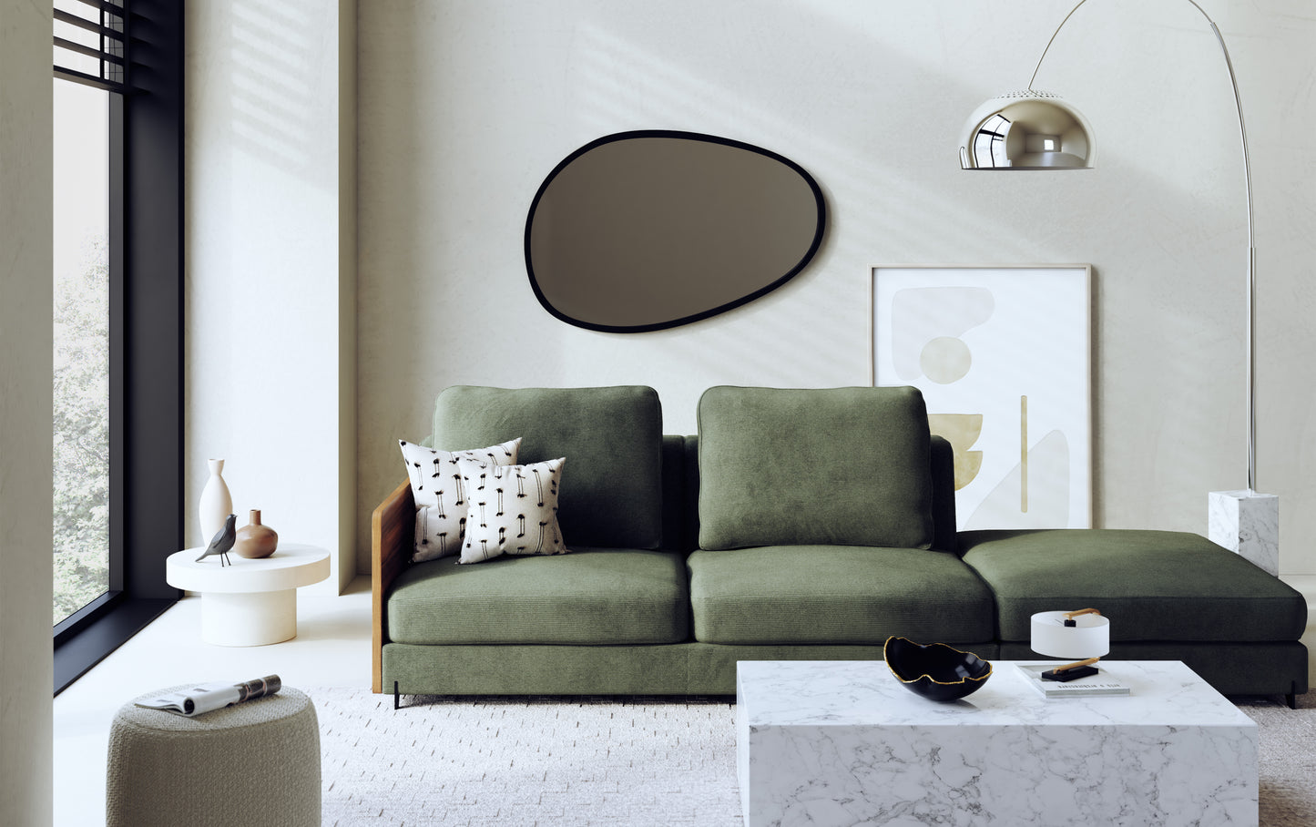 NELLY Pouf Chest Module +500 fabrics & leathers