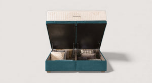 Box spring CABOURG Bronx Petrol