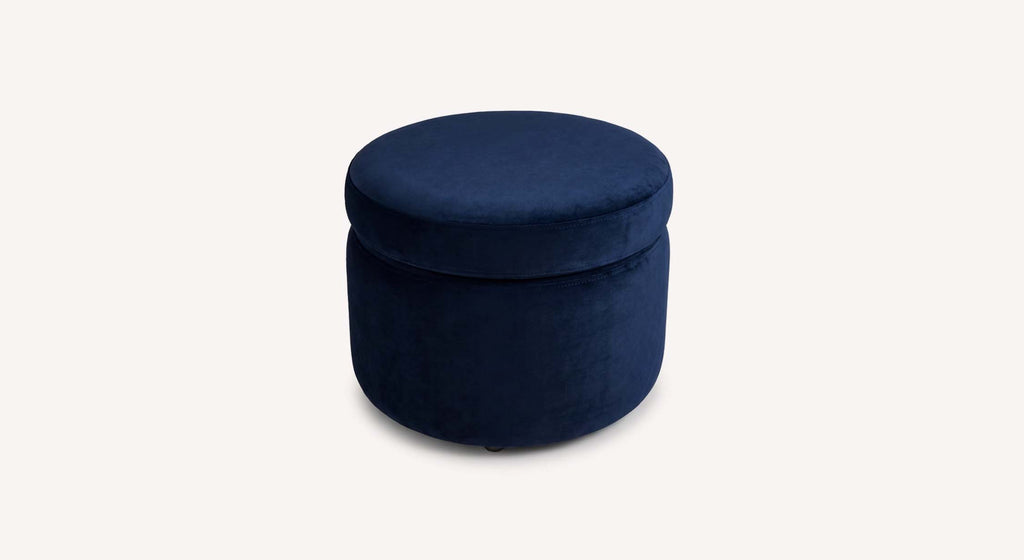 ALLY Matt Velvet Ocean Pouf
