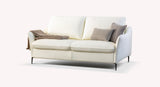 BOGART Cuir Royal Blanc optique 140x192 / Origine 40 kg/m3 / Lattes