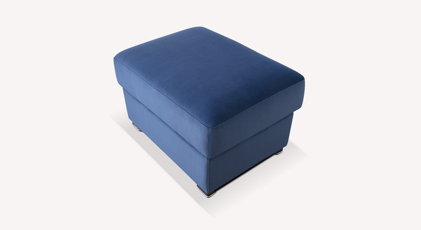 Pouf Box DIVANA Matt Velvet Ocean