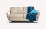MOBA Cuir Royal Gris blanc 140x192 / Origine 40 kg/m3 / lattes