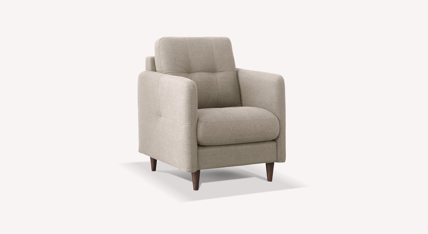 SOHO Austin Silver Armchair