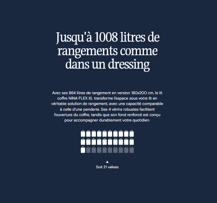 Pack lit coffre et tête de lit NINA FLEX XL Vesta Baroque-2