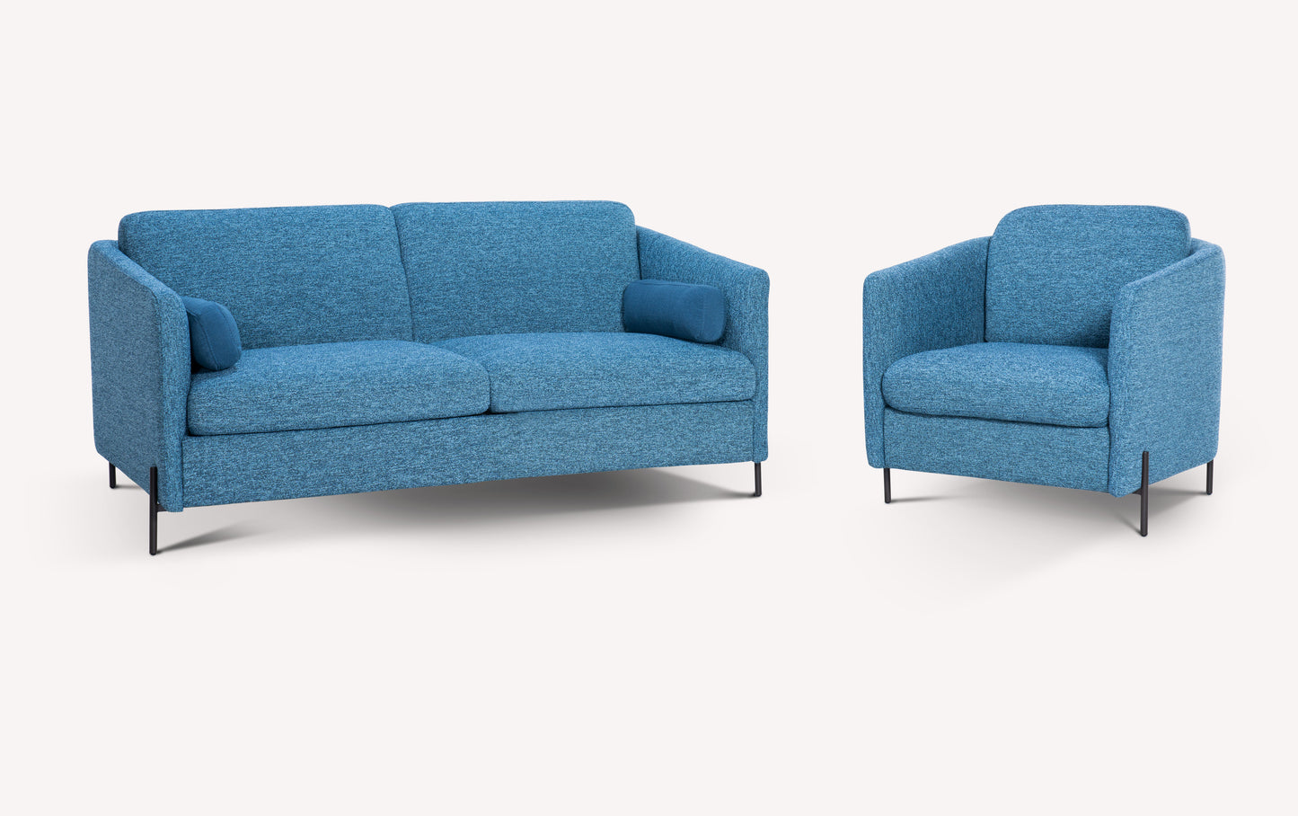 LAPP Shock Denim sofa and armchair set