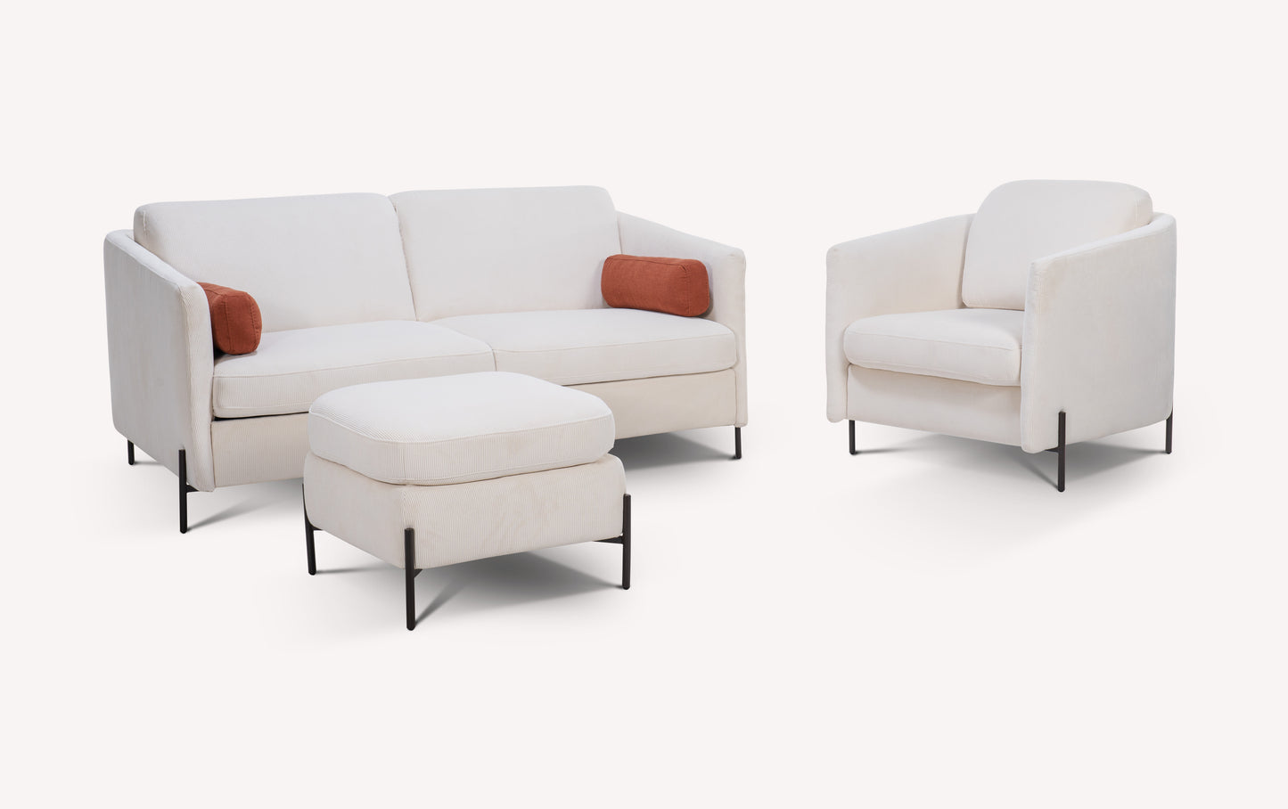 Lot canapé fauteuil et pouf LAPP Teatro Nata