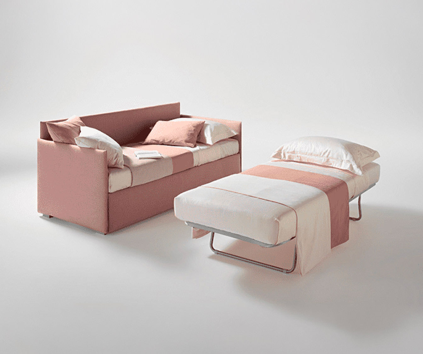 DIVANO trundle bed 150 with choice of fabrics