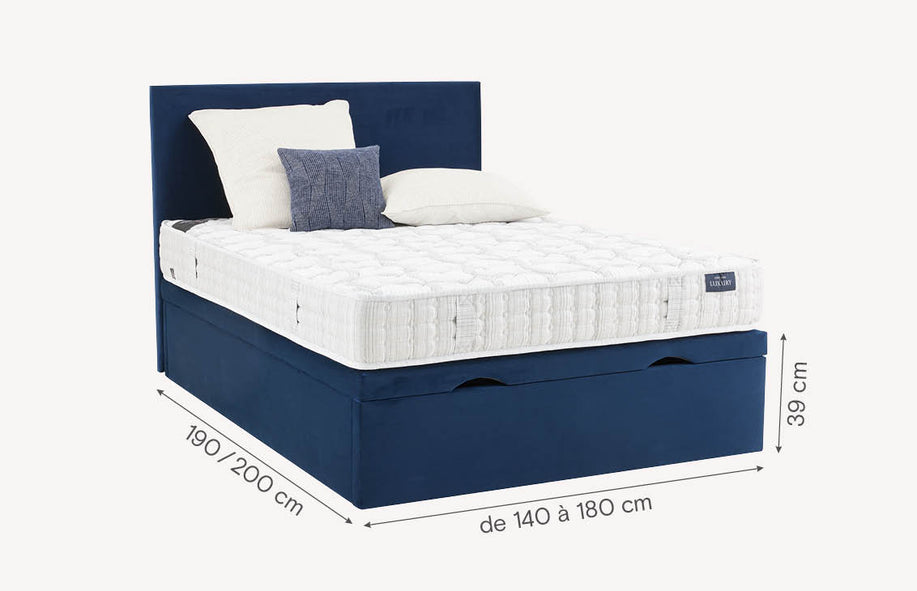 Lit coffre ESTEREL TR Bleu Marine-1
