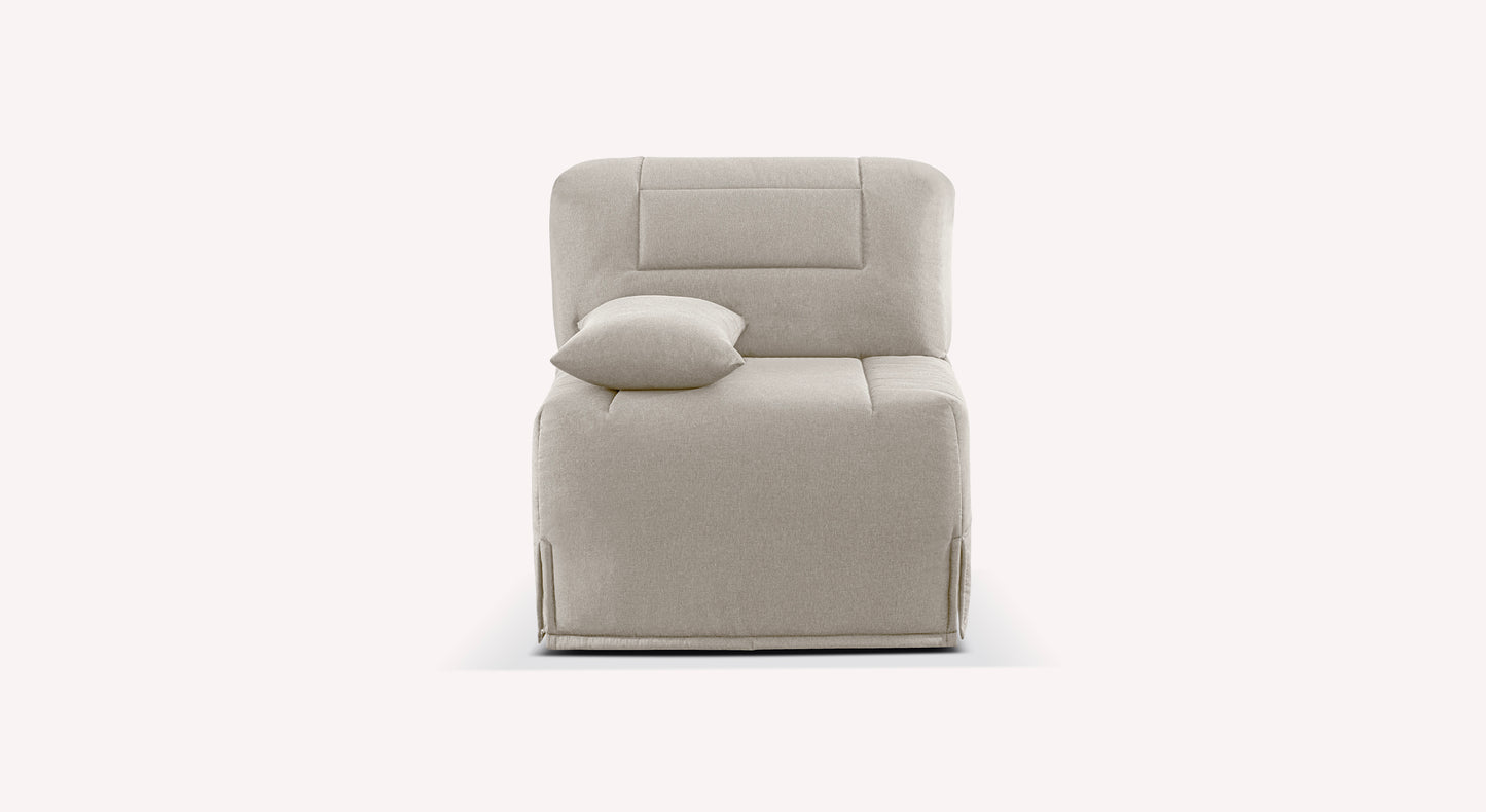 Fauteuil SIMONE Preston Gris Clair