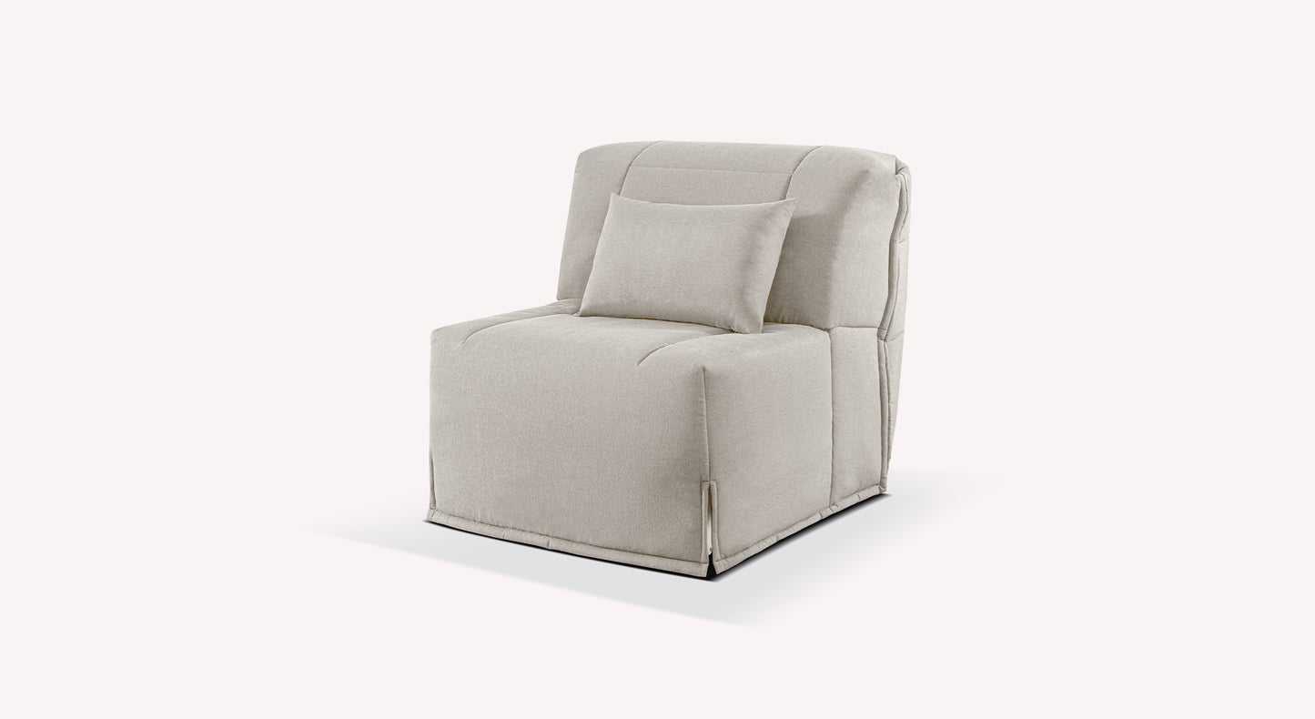 Fauteuil SIMONE Preston Gris clair