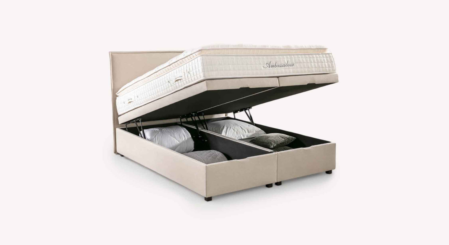OUESSANT Luca Beige Storage Bed