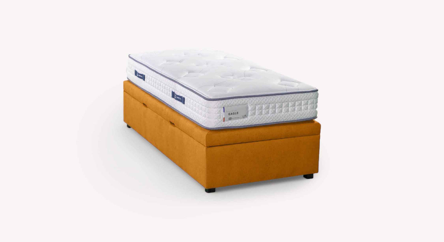 Lit coffre OUESSANT latéral Mine Mango