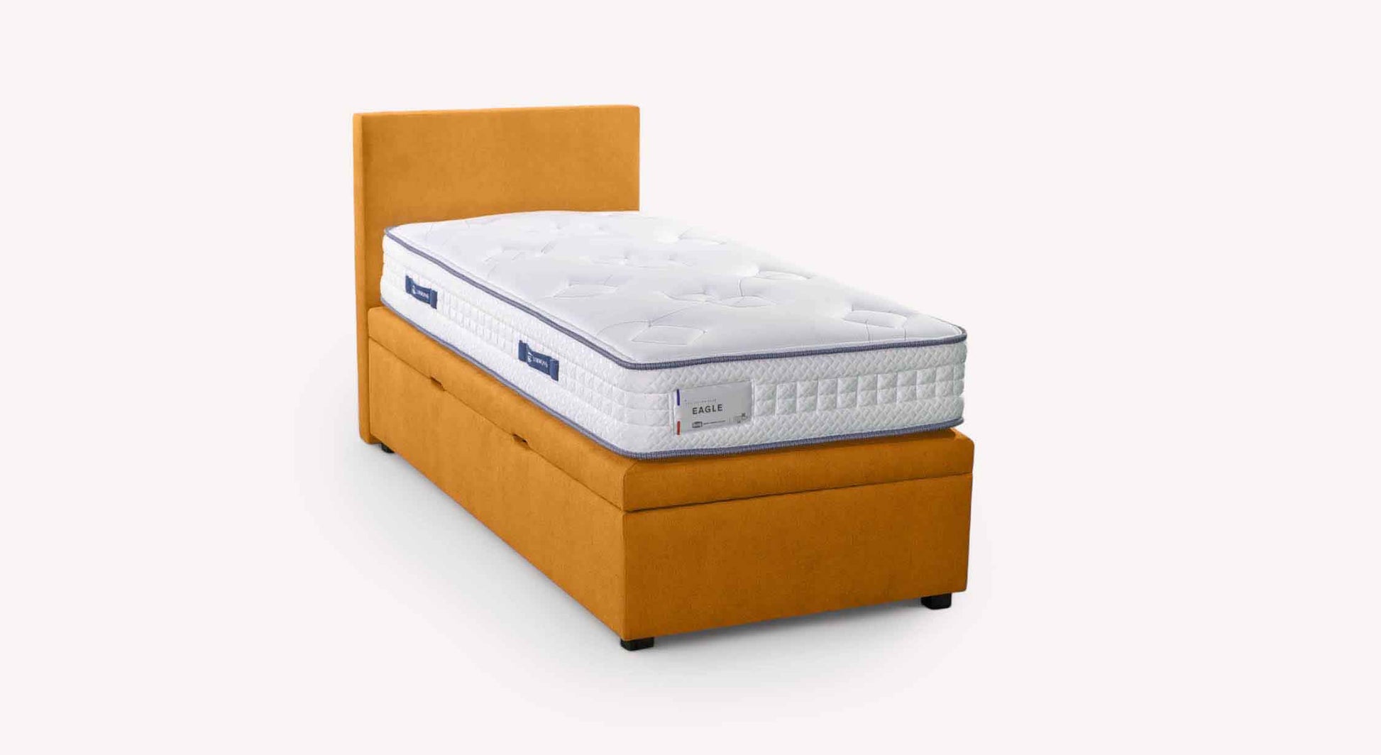 Lit coffre OUESSANT latéral Mine Mango