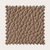 Échantillon de tissu texturé marron, évoquant le luxe et la douceur, avec un motif en relief