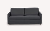 BOBBY Lux Leather Black 140x192 / 25 kg/m3 / Mixed grid and slats