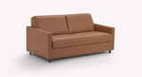 BOBBY Leather Lux Cognac 140x192 / Foam 25 kg/m3 / Mixed grid and slats