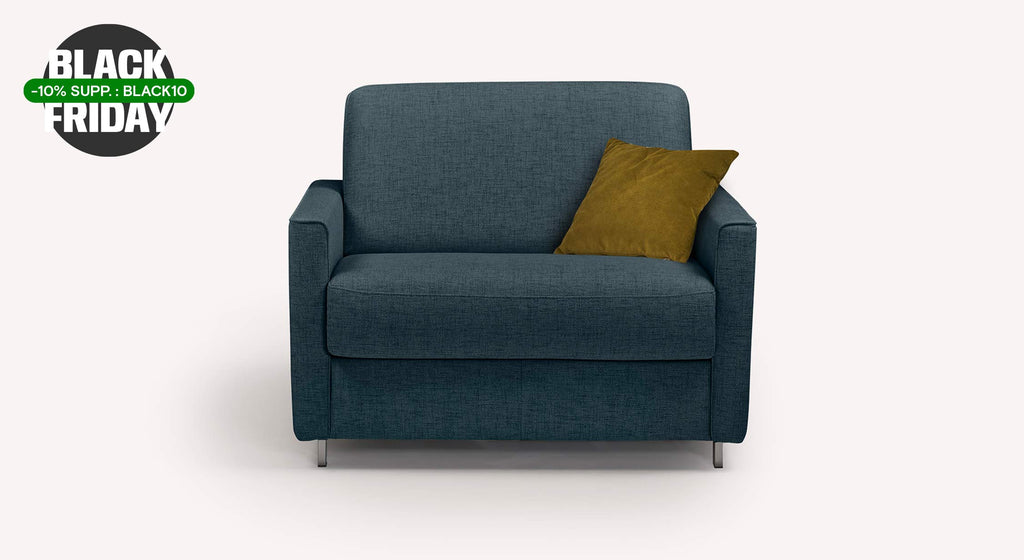 Fauteuil JIMMY Foster Bleu ocean