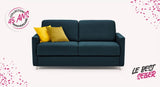 JIMMY Foster Ocean blue 140x196 / 30 kg/m3 / Mixed grid and slats