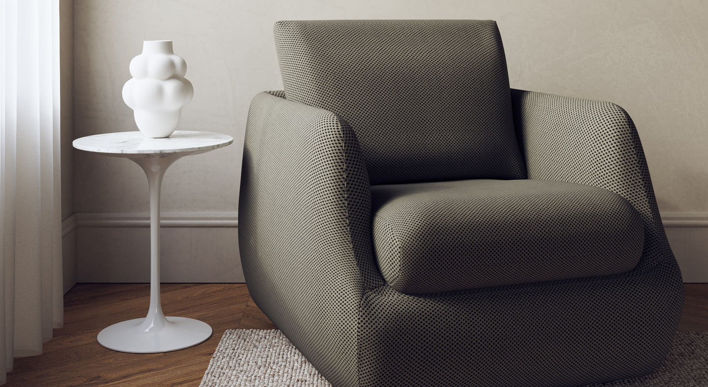 Fauteuil LUZ Vulcano Kaki