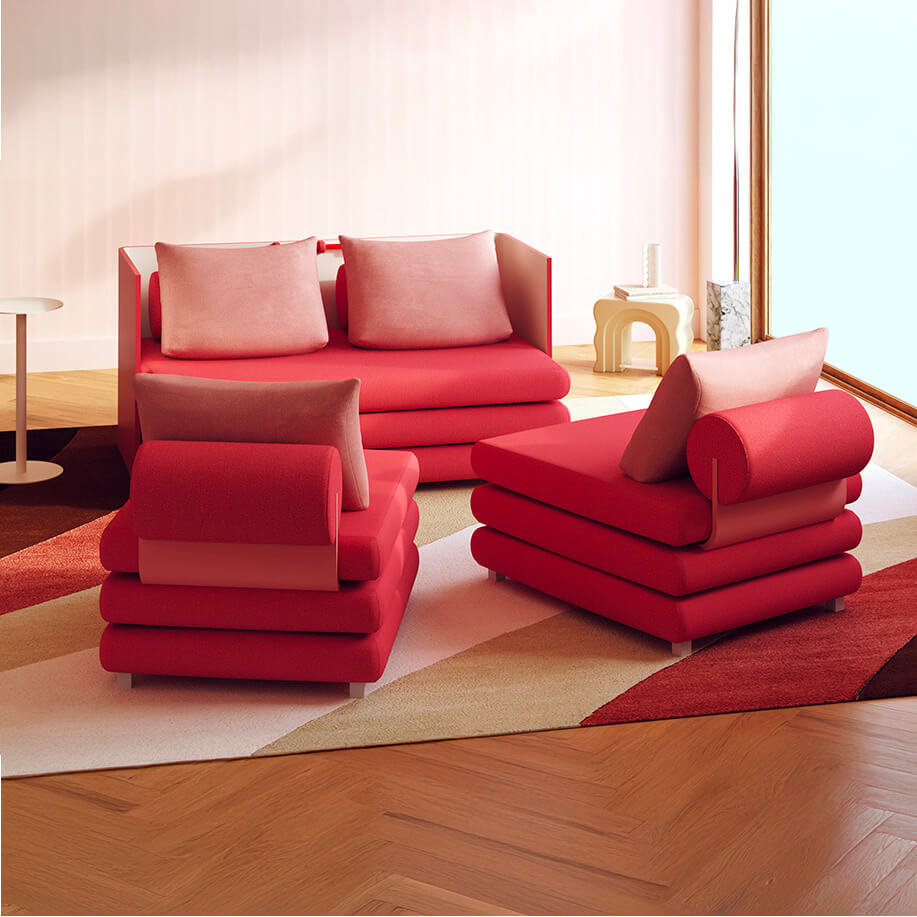 SUISSE Fluf Madras / 35-Flamingo-1