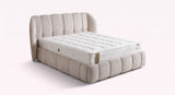 Lit coffre avec tête de lit MAMA Genesis Cream 140x190