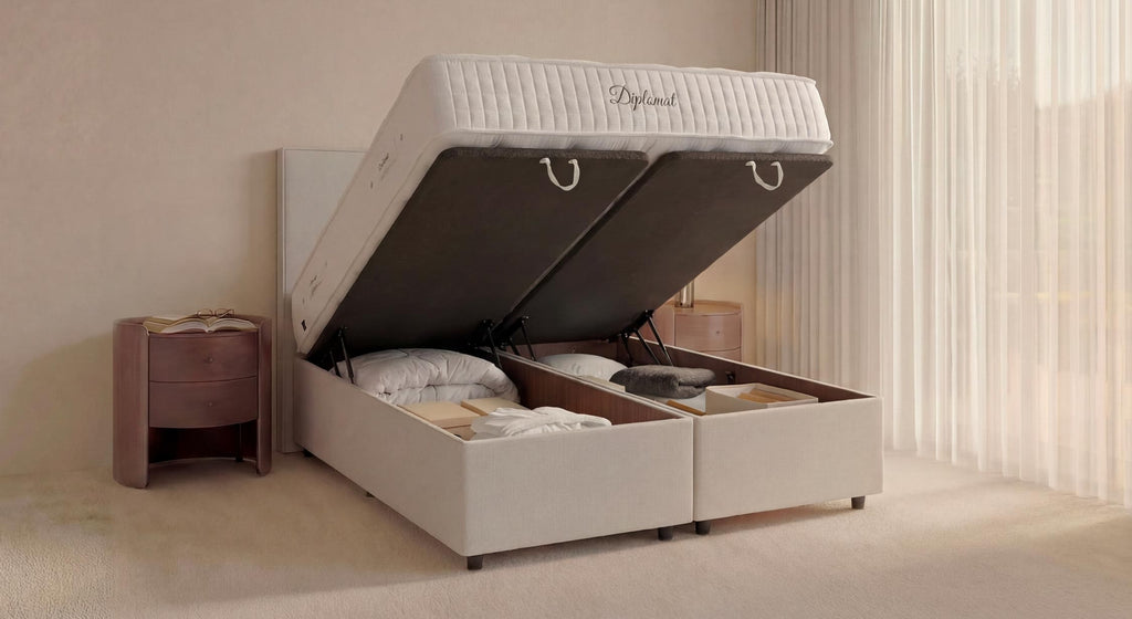 Lit coffre NINA Queens Beige