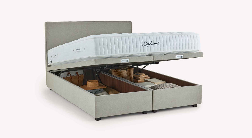 Pack lit coffre, matelas et tête de lit WARREN Guard Liver