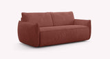 SOFFIO Lincoln Terra rossa 140x195 / Mousse 27 kg/m3 / Grille